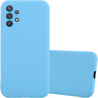 Луксозен силиконов гръб ТПУ ултра тънък МАТ за Samsung Galaxy A32 5G A326B светло син 